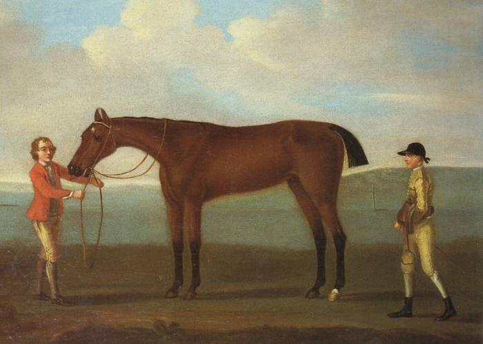 Francis Sartorius Molly Long Legs With Jockey and Groom France oil painting art